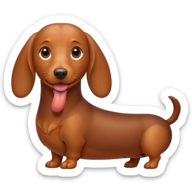 dog with a body of a sausage  sticker