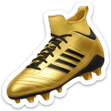 golden football boot sticker