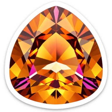 A mystic fire topaz natural cut sticker