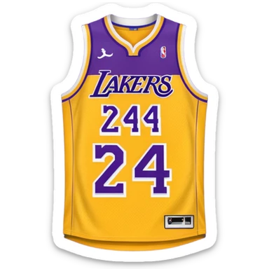 los angeles lakers jersey sticker