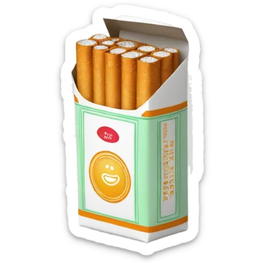 paquet de cigarettes sticker