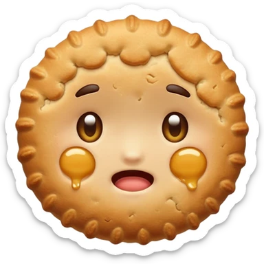 cute biscuit no cream cry sticker