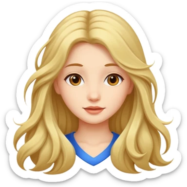 The beautiful girl  sticker