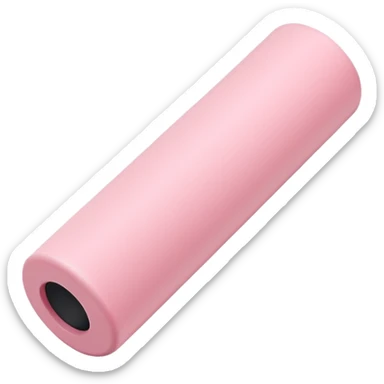 Pastel pink foam roller, minimal backdrop sticker