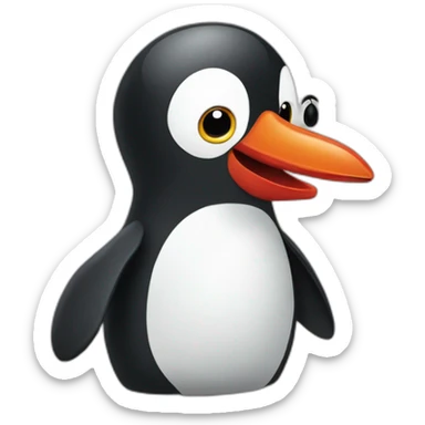 Pingu saying Noot noot sticker