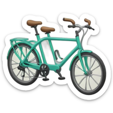 Tandem bike sticker