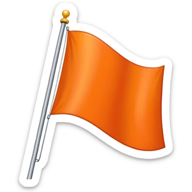 a flag with these colours: 🧡 sticker