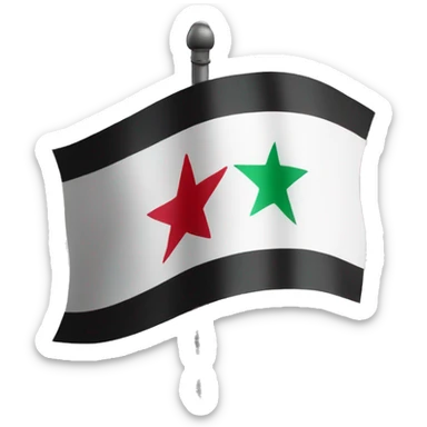 Free syria flag sticker