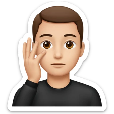 estas seguro preguntado  con mano en la cara de seguridad sticker