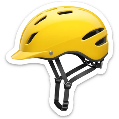 bicycle helmet yellow sticker
