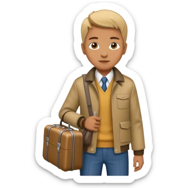 Rider with suitcase,Metro Riders, inside metro train, no transparent, with background,full image , negative transparent, positive background. sticker