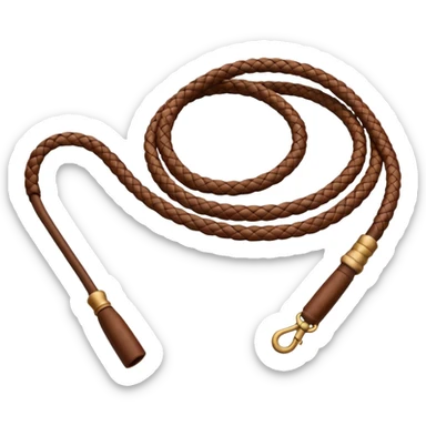 brown whip sticker