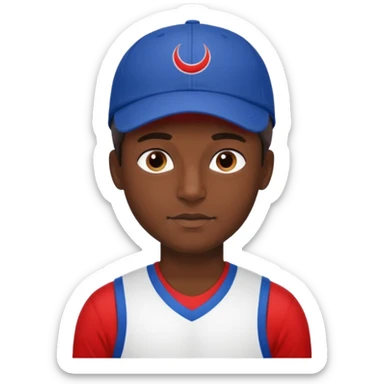 a guy in a sports uniform in cap on the turks sticker