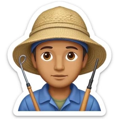 Driver fisherman sticker