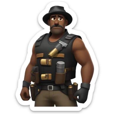 the heavy from tf2 sticker