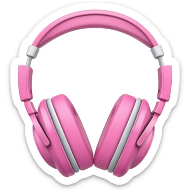 Audífonos rosas sticker