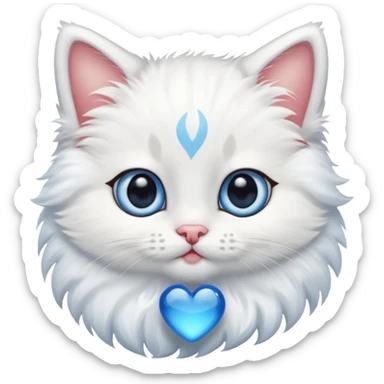 Create a cute sweet kitten sticker
