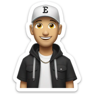 happy eminem sticker