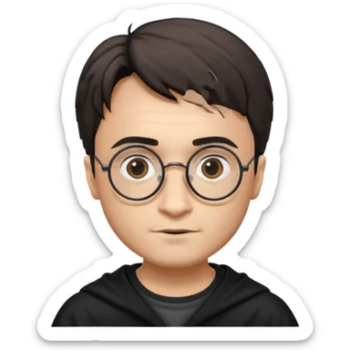 Harry Potter glasses with the scar and without the face sticker