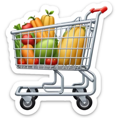 Light grocery cart sticker