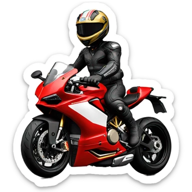 Ducati wheeling sticker