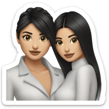kendal jenner with kylie jenner sticker