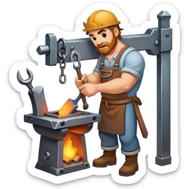 Blacksmithing sticker