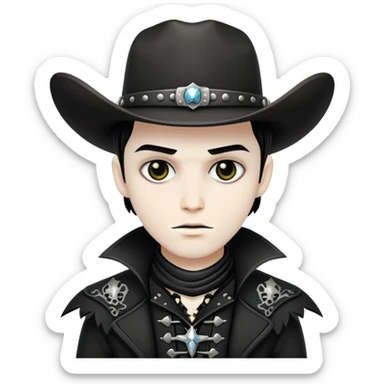 Gothic Cowboy  sticker