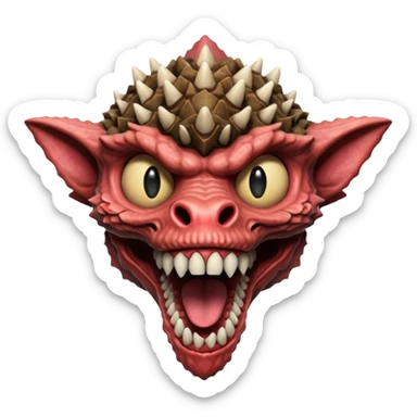 Stranger things demogorgon head sticker