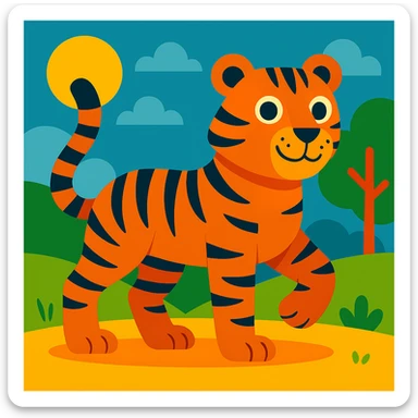 Tiger sticker
