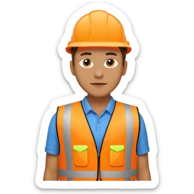 person walking wearing a high-viz vest sticker