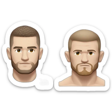 khabib with conor mcgregor sticker