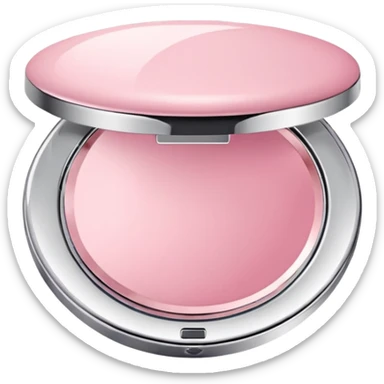 Blush compact mirror sticker