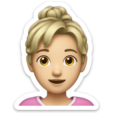 Toothbrush Girl sticker