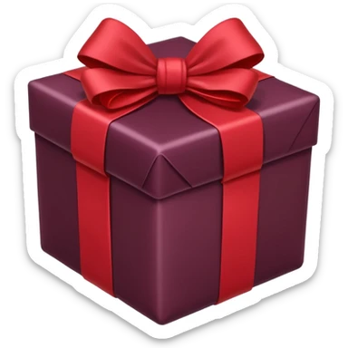 christmas gift with Mulled wine color sticker