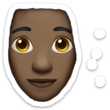 Black man with dreadlocs sticker