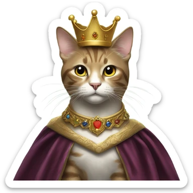 Royal cat sticker