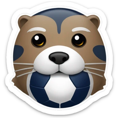 loutre avec un maillot du psg sticker