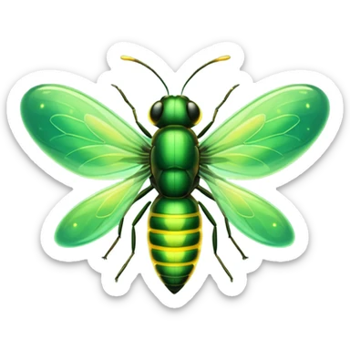 une luciole bien shinny  sticker