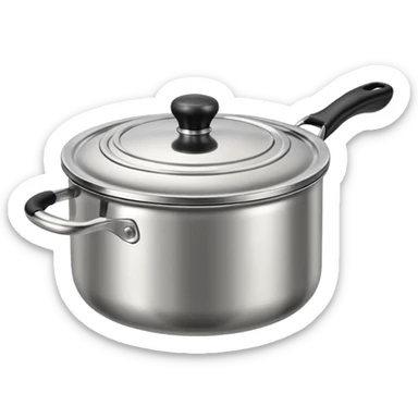 stainless steel pot lid with handle sticker