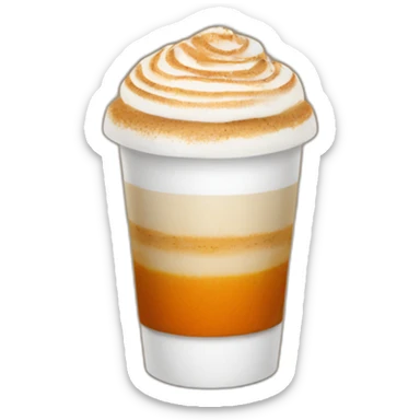 Pumpkin latte sticker