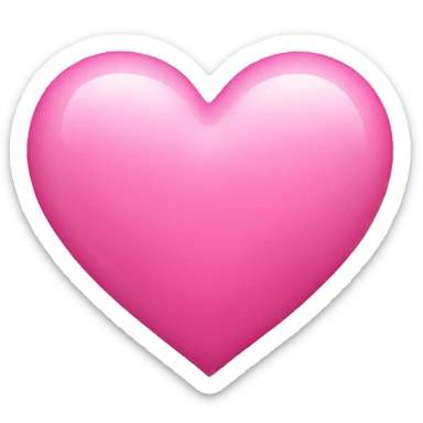 Pink heart sticker