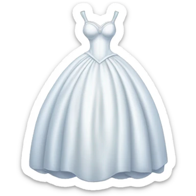 Big white cinderella dress sticker