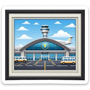 airport terminal sticker