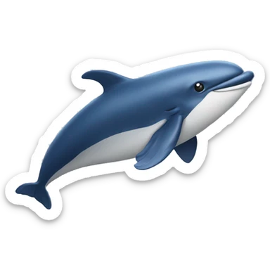 A flying wale  sticker