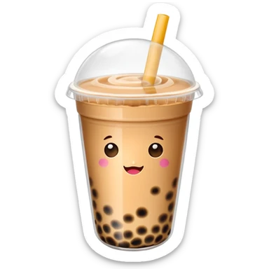 Bubble tea sticker