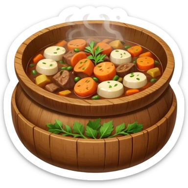 stew medieval in a bowl sticker