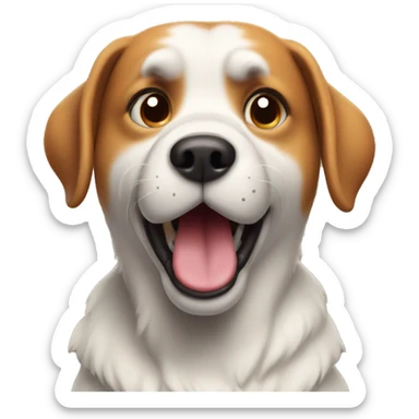 a dog who is shocked  sticker
