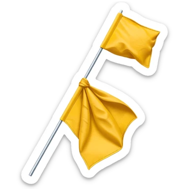 Small NFL penalty flag sticker