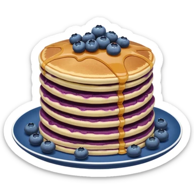 blueberry pancakes  sticker